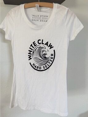 NEW White Claw Brand Ambassador Women's White Logo Tee
